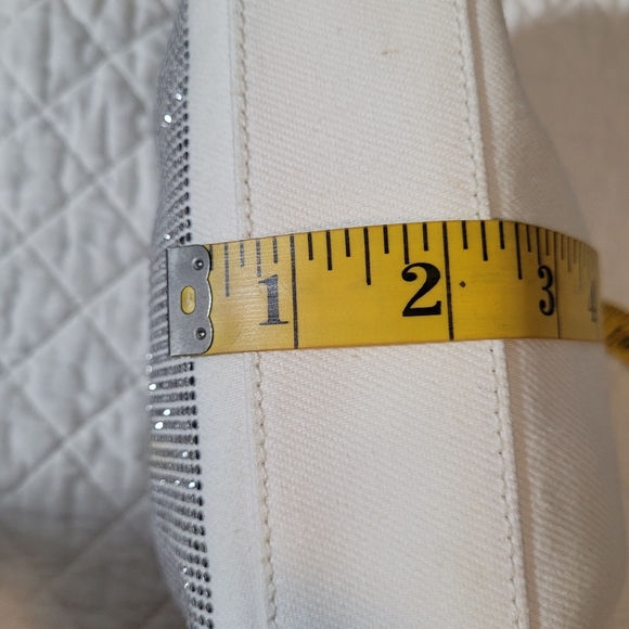 Michael Kors Nola Small Crystal Embellished Clutch Metallic Chain and Kisslock - Picture 10 of 11